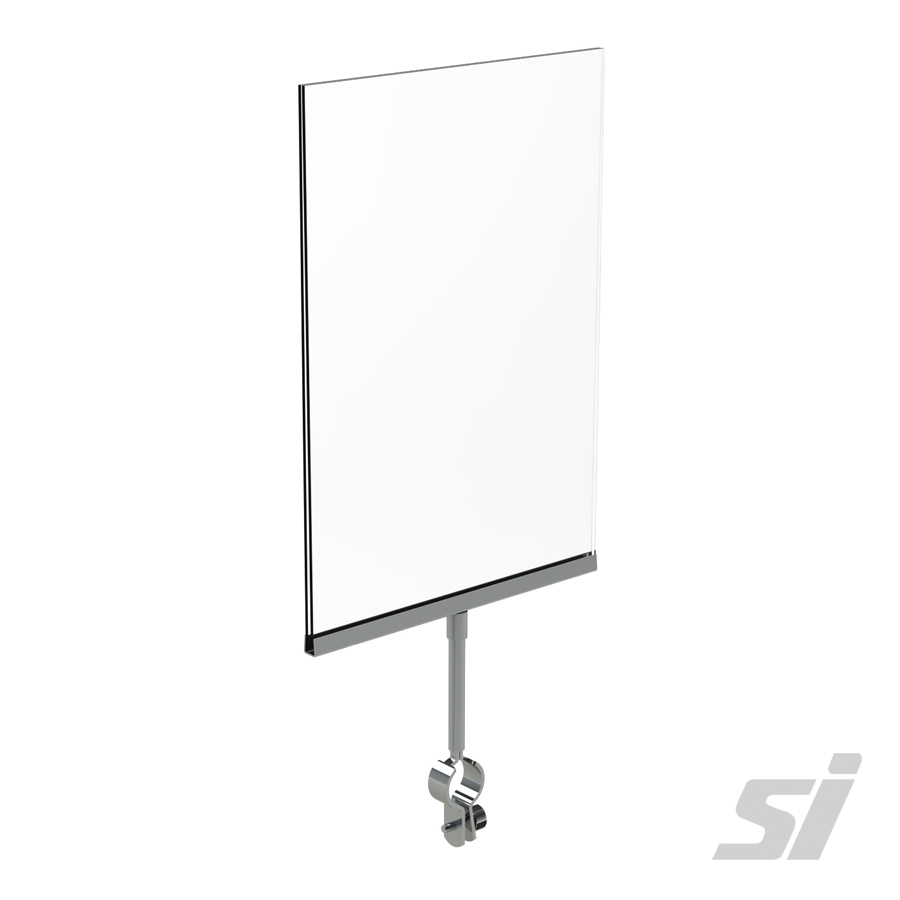 Clothing Rack Sign Holder Clamp Style